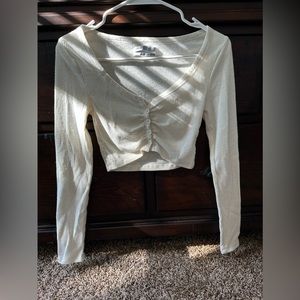 Urban outfitters long sleeve crop top